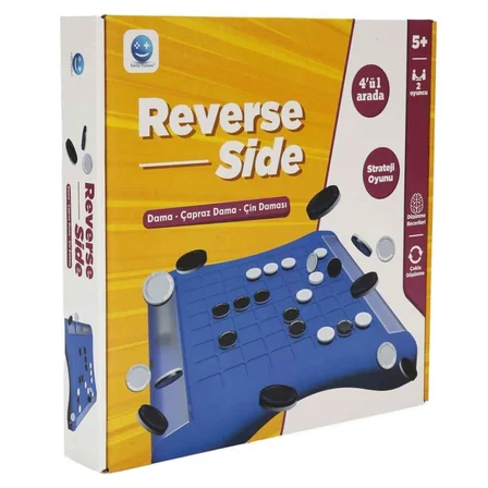 Mey İthalat S00004759 ZEKA OYUNU REVERSİDE SIDE 4Ü 1 ARADA KUTU OYUNU