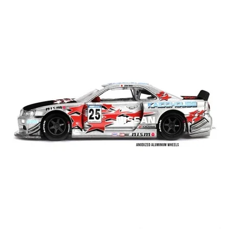Mey İthalat Model Araç x KaidoHouse 1/64 Nissan Skyline GT-R (R34) Kaido Star Racing V1
