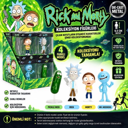 Mey İthalat Rick and Morty Nano Koleksiyon Figürleri (ADET FİYATIDIR)