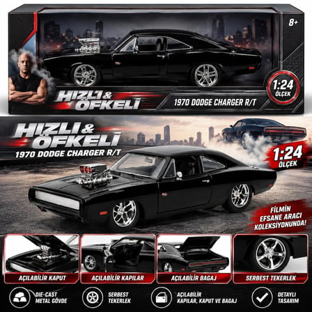 Mey İthalat 1970 Dodge Charger 1:24 Model Aracı