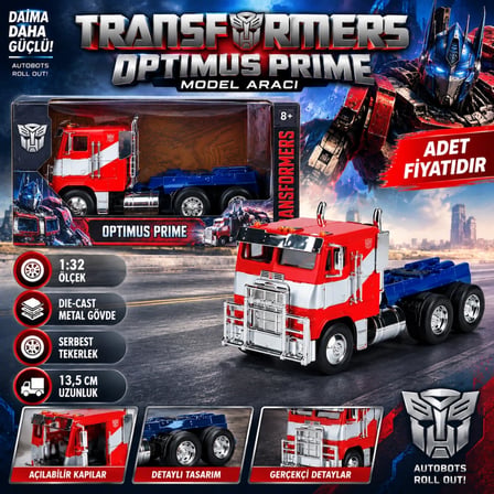 Mey İthalat Transformers T7 Optimus Prime Model Aracı( adet fiyatıdır)