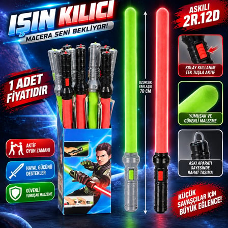 Mey İthalat S01005022 IŞIN KILICI ASKILI 2R.12D  (1 ADET FİYATIDIR)