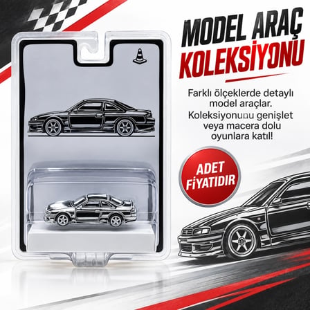 Mey İthalat 1/64 VERTEX Silvia (S 14) Designed by Joshua Vides (adet fiyatıdır)