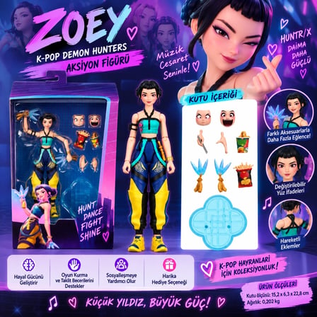 Mey İthalat JRY32  Demon Hunters - Zoey Aksiyon Figürü