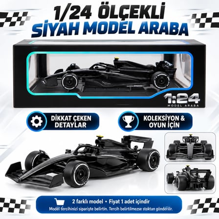 Mey İthalat 1/24 Formula F1 Siyah Model Araba