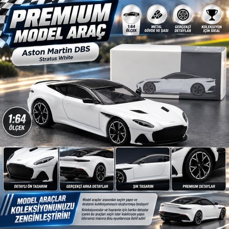 Mey İthalat 1/64 Aston Martin DBS Stratus White