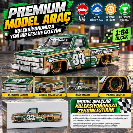 Mey İthalat x Kaido House 1/64 Chevrolet Silverado KAIDO Intimidator V2