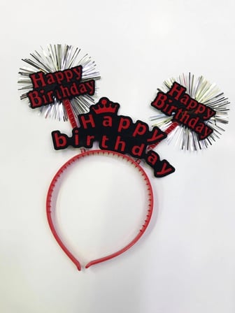 Mey İthalat Happy Birthday Neon Renk Doğum Günü Tacı 12 Adet