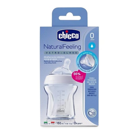 Mey İthalat   NaturalFeeling Cam Biberon 0+ Ay 150 ml
