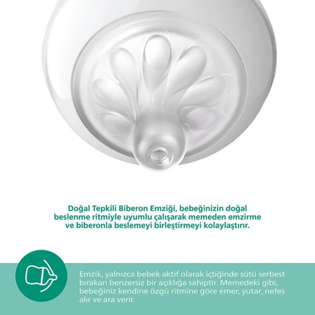 Mey İthalat   Doğal Tepkili Natural Response Cam Biberon 120 ml 0+ Ay