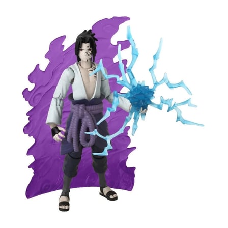 Mey İthalat Anime Heroes Naruto Sasuke Uchiha Figür ve Aesuar Seti 16 cm