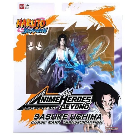 Mey İthalat Anime Heroes Naruto Sasuke Uchiha Figür ve Aesuar Seti 16 cm