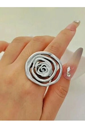 Geometrik Ayarlanabilir Çelik Yüzük