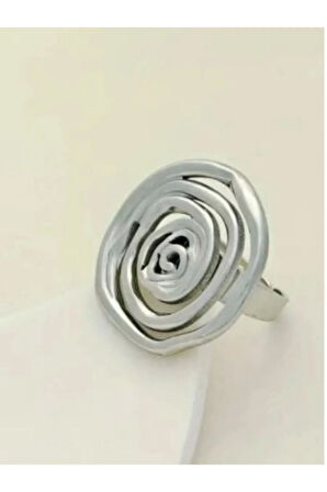 Geometrik Ayarlanabilir Çelik Yüzük