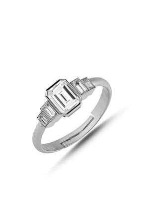 925 Ayar Gümüş Ayarlanabilir Baget Yüzük