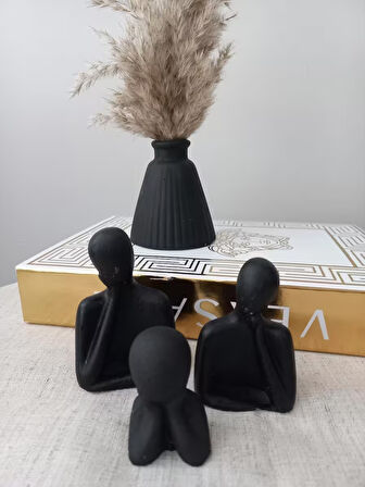 AİLE 3LÜ BİBLO SİYAH