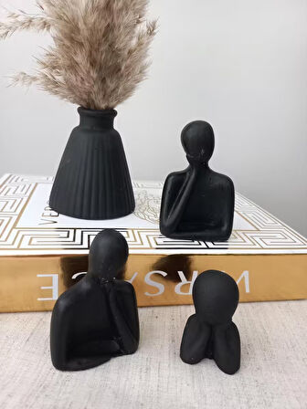 AİLE 3LÜ BİBLO SİYAH