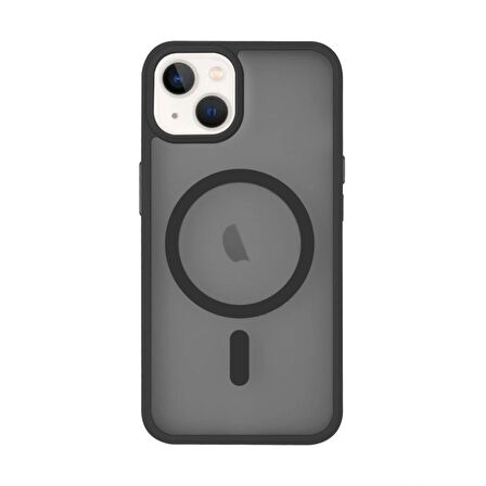 iPhone 14 "Cam Hediyeli" Tam Korumalı Yanları Renkli Silikon Kılıf Magsafe Şarj Destekli