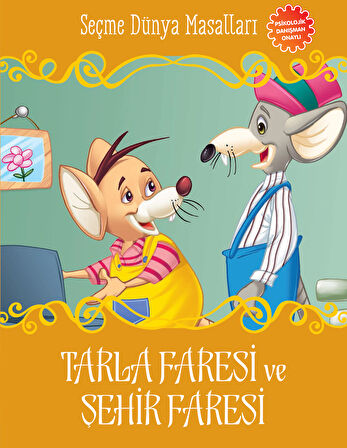 Tarla Faresi ve Şehir Faresi - Seçme Dünya Masalları-Korunaklı Poşetle