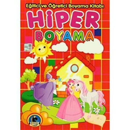 Hiper Boyama - Eğitici ve Öğretici Boyama Kitabı-Korunaklı Poşetle