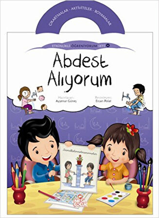 Abdest Alıyorum / Etkinlikli Öğreniyorum Seti 4. Kitap-Korunaklı Poşetle