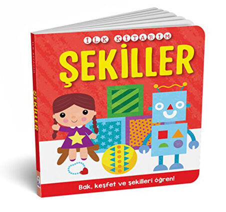 İlk Kitabım - Şekiller (Ciltli)-Korunaklı Poşetle