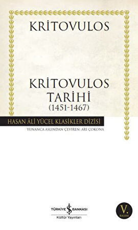 Kritovulos Tarihi (1451-1467) - Hasan Ali Yücel Klasikleri-Korunaklı Poşetle