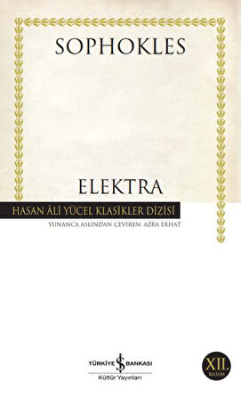 Elektra - Hasan Ali Yücel Klasikleri-Korunaklı Poşetle