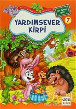 Yardımsever Kirpi / Neşeli Orman Hikayeleri (Büyük Boy)-Korunaklı Poşetle