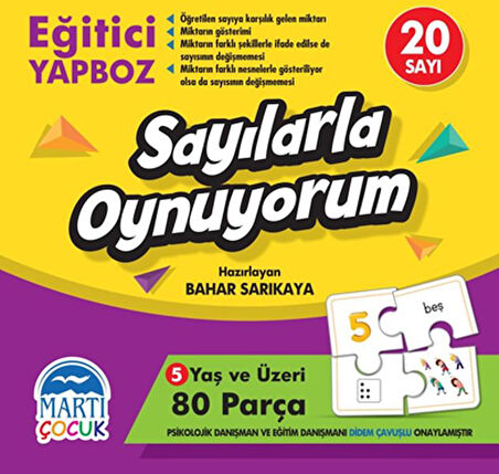 Sayılarla Oynuyorum - Eğitici Yapboz-Korunaklı Poşetle