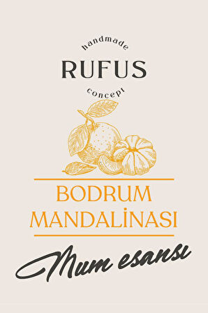 Bodrum Mandalinası Mum Esansı 50ml