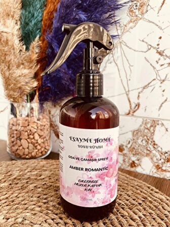 ESAYME HOME Amber Romantic Oda ve Çamaşır Sprey Koku 250ml