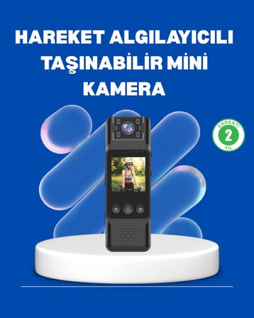 Mini Kamera 1080P Full HD Döner Lens Taşınabilir