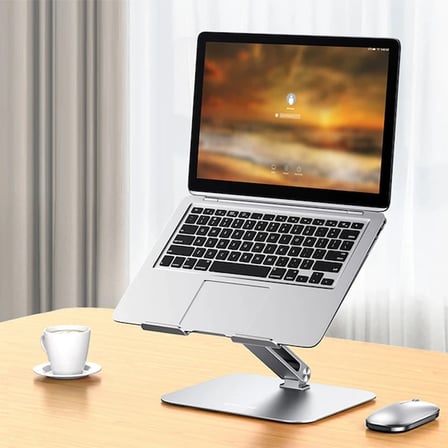 ALLY MC LS677 Premium Ayarlanabilir ve Katlanabilir Alüminyum Laptop-Bilgisayar Sta
