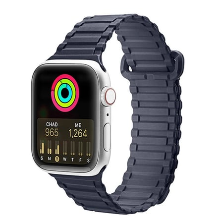 Dux Ducis Apple Watch 38/40/41MM için Manyetik Armor Silikon Kordon Kayış-(5775)