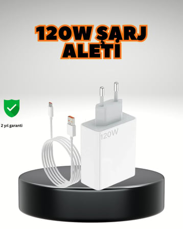 120 Watt Ultra Hızlı Şarj Seti Realme 7 8 9 Pro Uyumlu