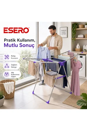cc010 katlanabilir çamaşır kurutmalığı 20 kg kapasiteli metal kurutma askısı
