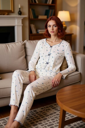 Kadın Çiçek Desenli V Yaka Pijama Takımı Fonksiyonel Dayanıklı Kaliteli Konforlu Estetik Şık