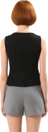 Kolsuz Örme Bluz Havuz Yaka Fitted Kalıp Peplum Detay Özel Tasarım Özenle Seçilmiş
