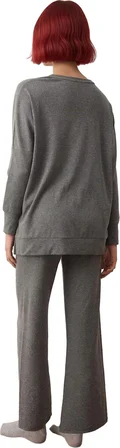 Kadın Kaşkorse Örme Uzun Kollu Pijama Takımı Fonksiyonel Dayanıklı Kaliteli Konforlu Rahat