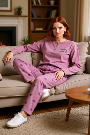 Kadın Yıldız Desenli Konforlu Pijama Seti Fonksiyonel Dayanıklı Kaliteli Estetik Premium Şık