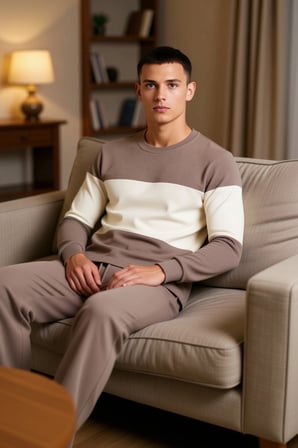 Kadın Dokulu Waffle Renk Bloklu Pijama Seti Fonksiyonel Dayanıklı Kaliteli Konforlu Modern