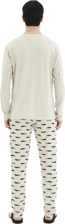Erkek Uzun Kollu Baskılı Pijama Takımı Animal Desenli Fonksiyonel Dayanıklı Kaliteli Rahat