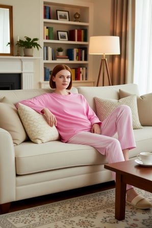 Kadın Çizgili Pamuklu Pijama Takımı Rahat Kalıp Fonksiyonel Dayanıklı Kaliteli Konforlu Şık