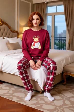 Kadın Ekose Desenli Konforlu Pijama Takımı Ev Giyimi Fonksiyonel Dayanıklı Kaliteli Modern
