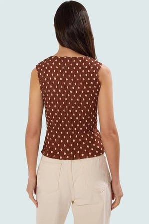 Bürümcük Örme Bluz Bisiklet Yaka Çok Polyester Yazlık Giyim Profesyonel Görünüm