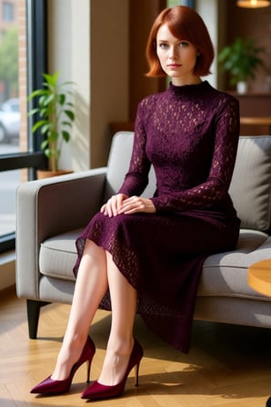 Kadın Fashion Forward Astarlı Düz Desenli Dik Yaka Asimetrik Örme Maxi Elbise Kaliteli Şık
