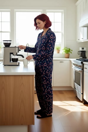 Kadın Desenli Pamuklu Pijama Takımı Homewear Koleksiyonu Fonksiyonel Dayanıklı Kaliteli Şık