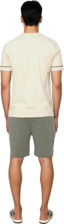 Erkek Baskılı T shirt ve Şort Pijama Seti Fonksiyonel Dayanıklı Kaliteli Konforlu Estetik Şık
