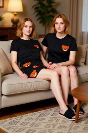 Ayıcık Baskılı Kız Çocuk Pijama Takımı Fonksiyonel Dayanıklı Kaliteli Konforlu Estetik Şık